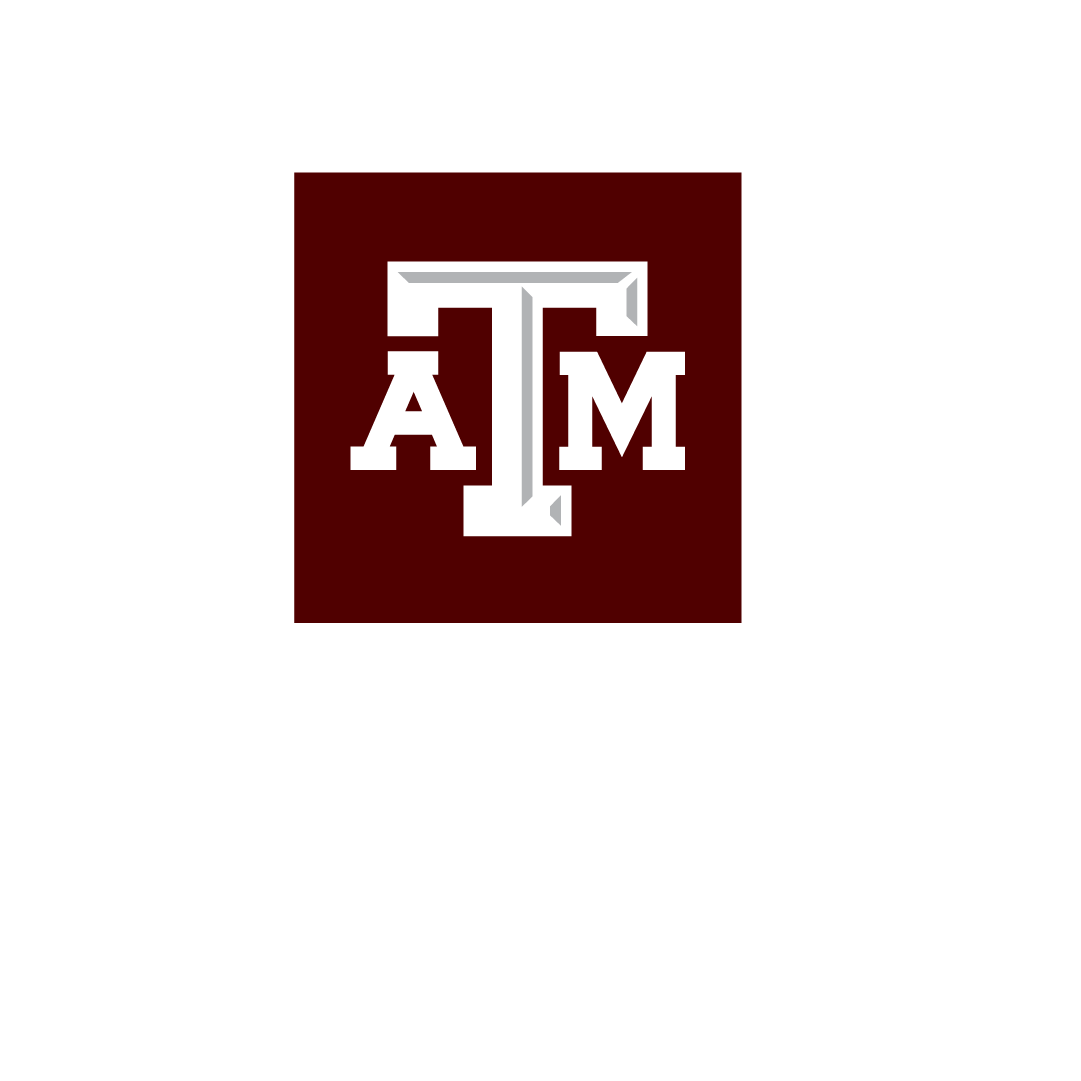 Vertical Texas A&M Logo with maroon TAM Box and white wordmark