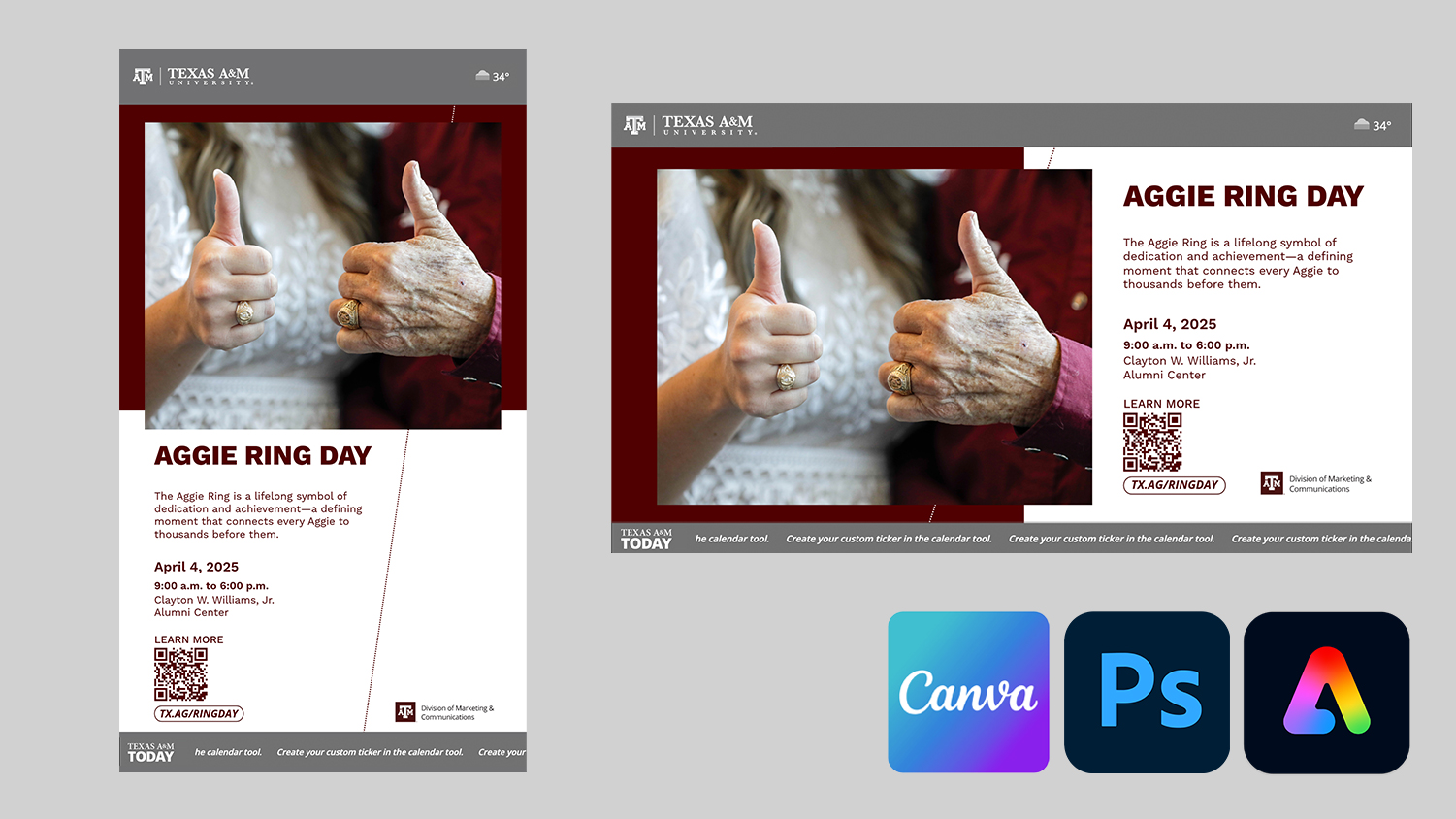 Event Template 1 collage with canva, photoshop and adobe express logos