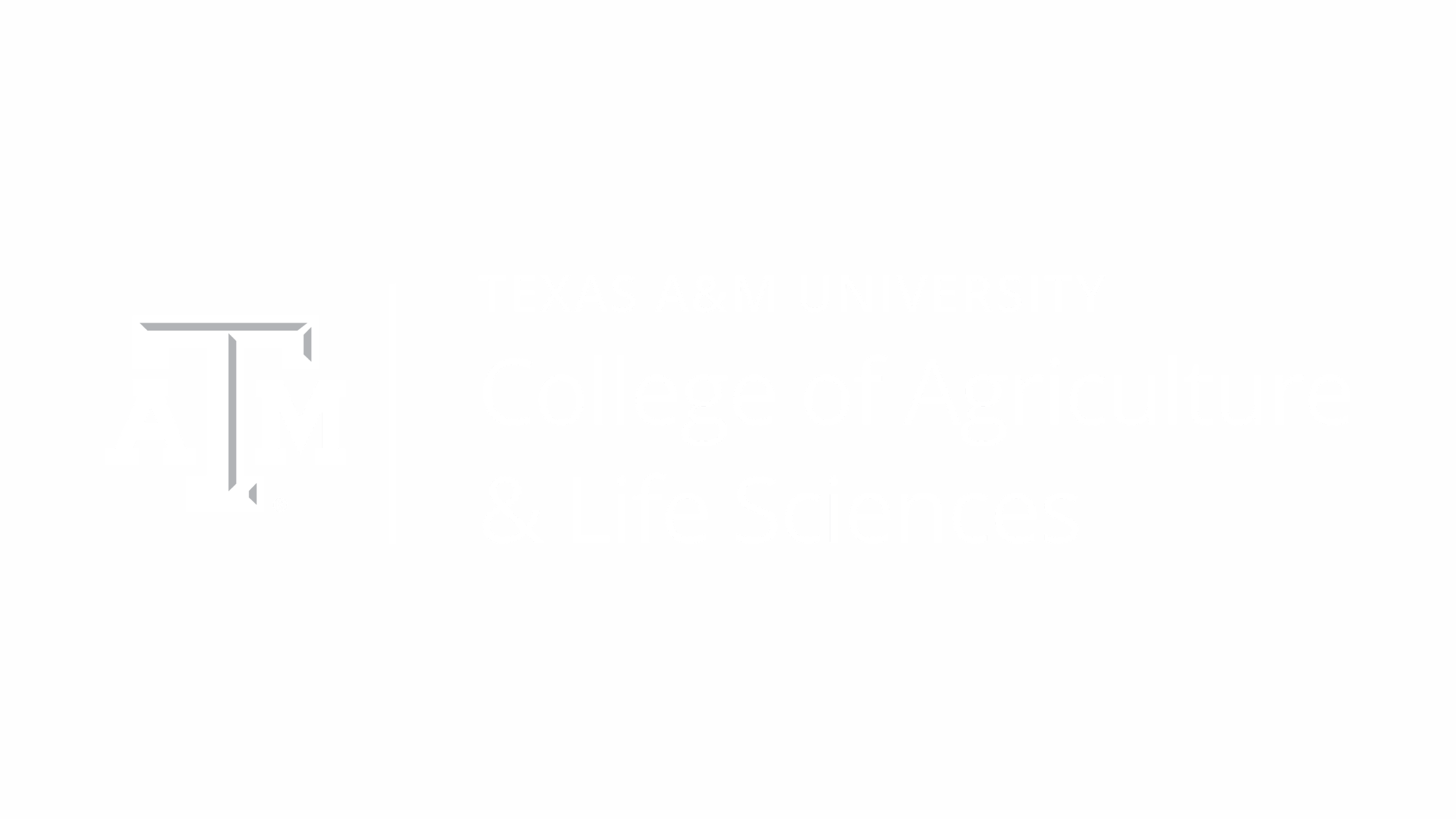 Unit Identity illustrating proper application of a Two Line Unit name on a maroon background, for the College of Agriculture and Life Sciences