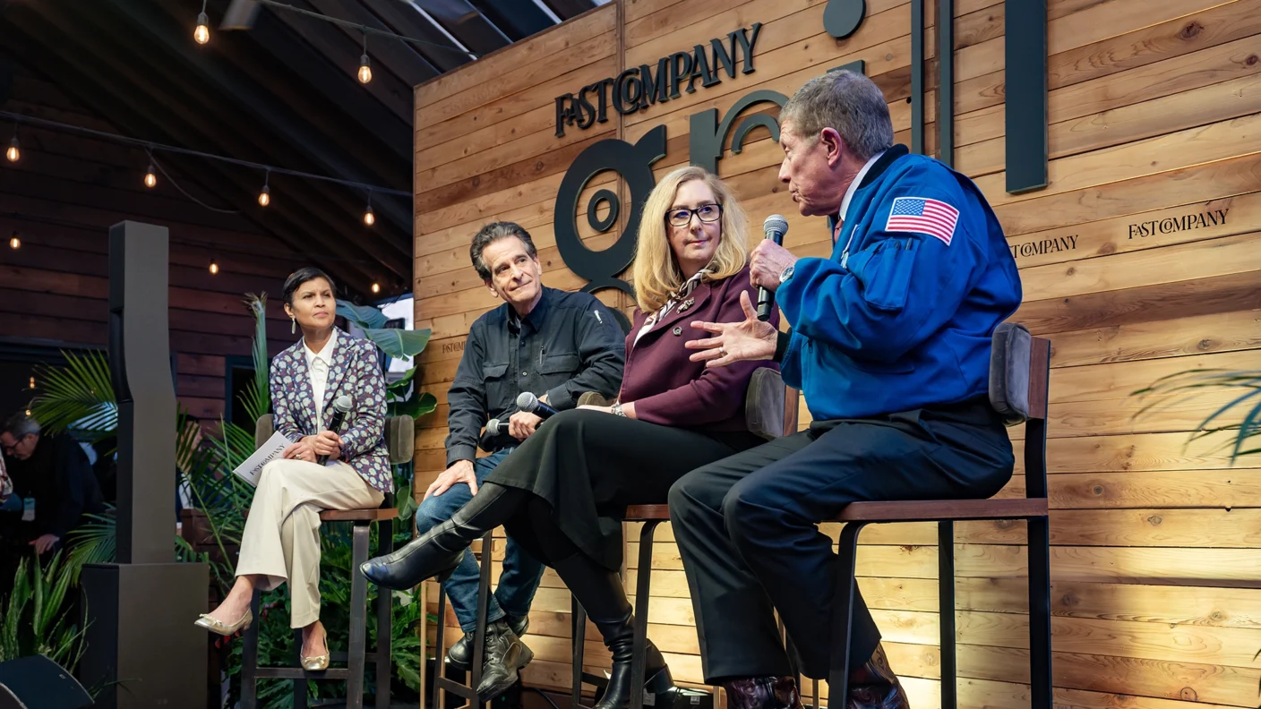 SXSW Fast Company Grill panelists sit on stage in conversation with one another