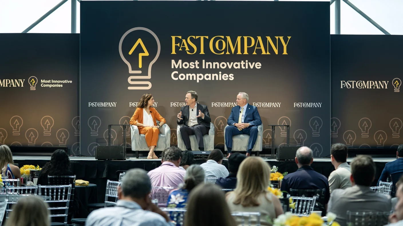 Panelists from the Most Innovative Company Awards sitting on stage