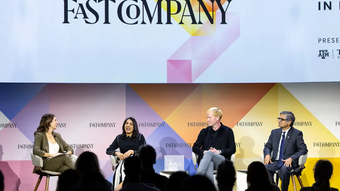 Panelists from the Fast Company Innovation Festival sitting on stage