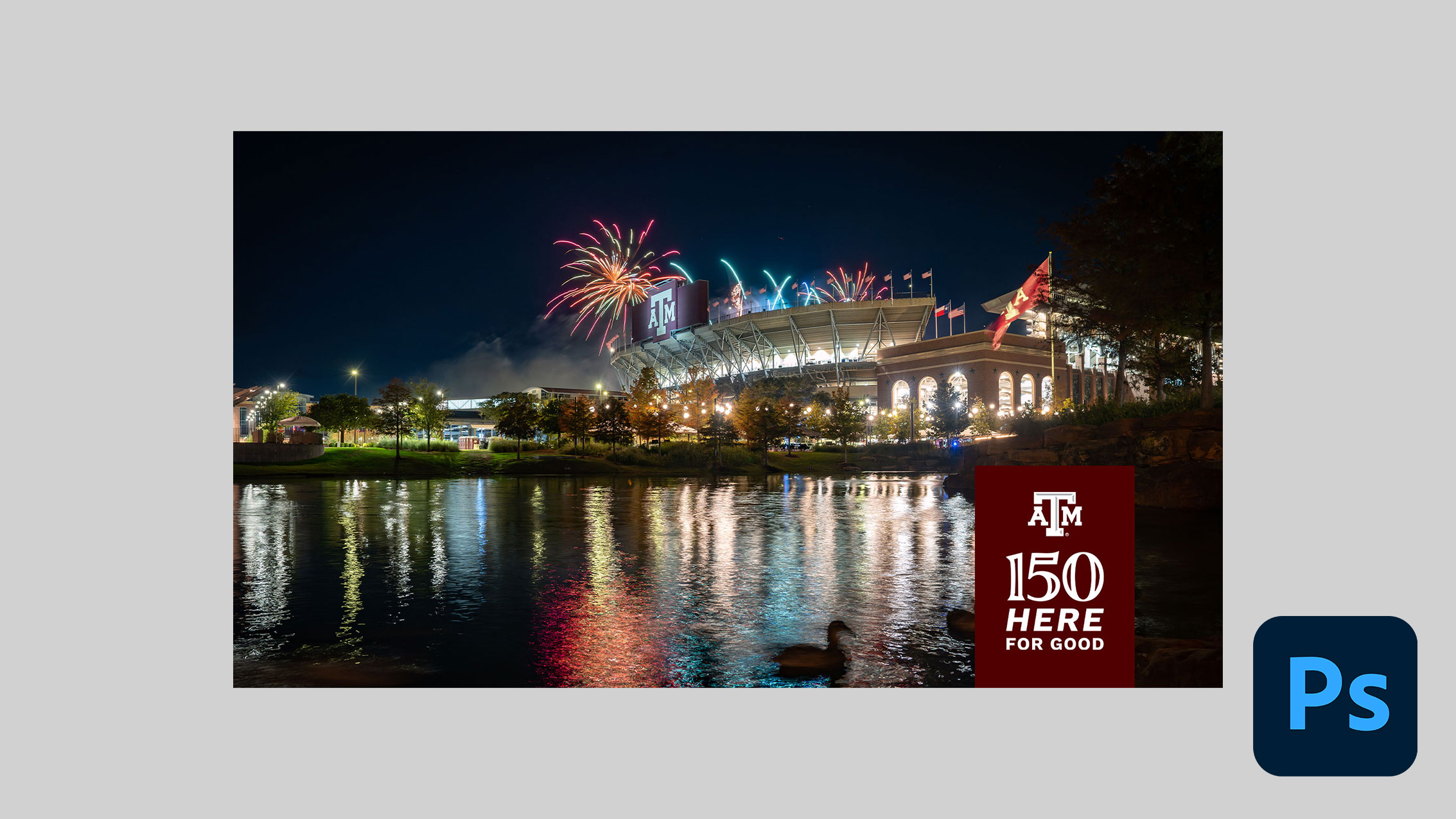 Example of a livewhale calendar thumbnail to use to celebrate Texas A&M's 150th anniversary celebration